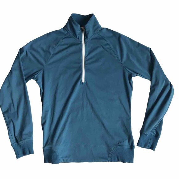 Nike Golf Fit Dry Women Small S Blue Half Zip Jacket Cross Training Outdoors EUC - Picture 1 of 8